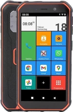 OLYMPIA TREK udendørs smartphone sort-orange 32 GB (2288)