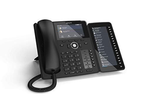 Snom D7C värillinen USB-laajennusmoduuli D7xx-puhelimille (korkean resoluution värinäyttö taustavalolla, ketju jopa 3 moduulia), musta, 00004467