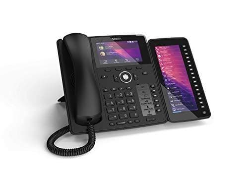 Snom D7C värillinen USB-laajennusmoduuli D7xx-puhelimille (korkean resoluution värinäyttö taustavalolla, ketju jopa 3 moduulia), musta, 00004467