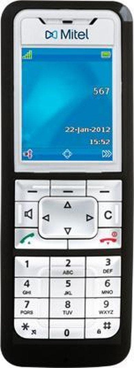 Mitel 612d DECT telefon Sort, Sølv