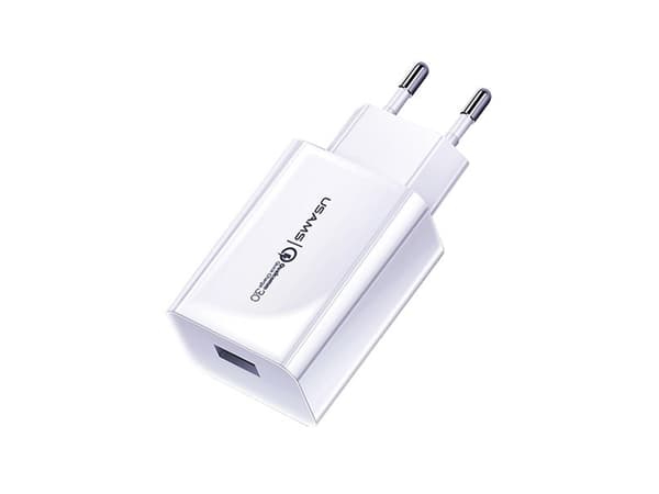 usams T22 3A 18W 1xUSB QC 3.0 network charger without cable - white