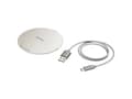Miniatyrbilde 3 av 5: Hama QI-FC10 Metal, Innendørs, USB, Trådløs lading, 1 m, Krem, Grå