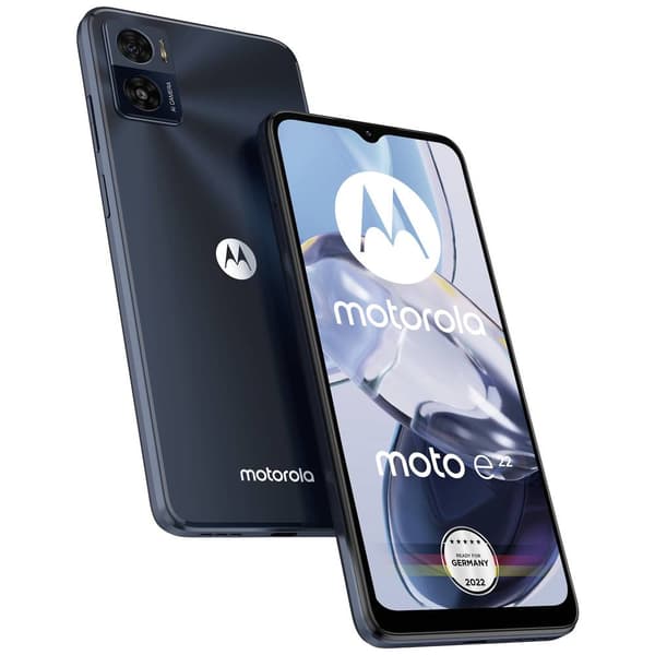 Motorola moto e22 4G Smartphone 32 GB 16.5 cm (6.5 tum) Svart Android™ 12 Dual-SIM Svart