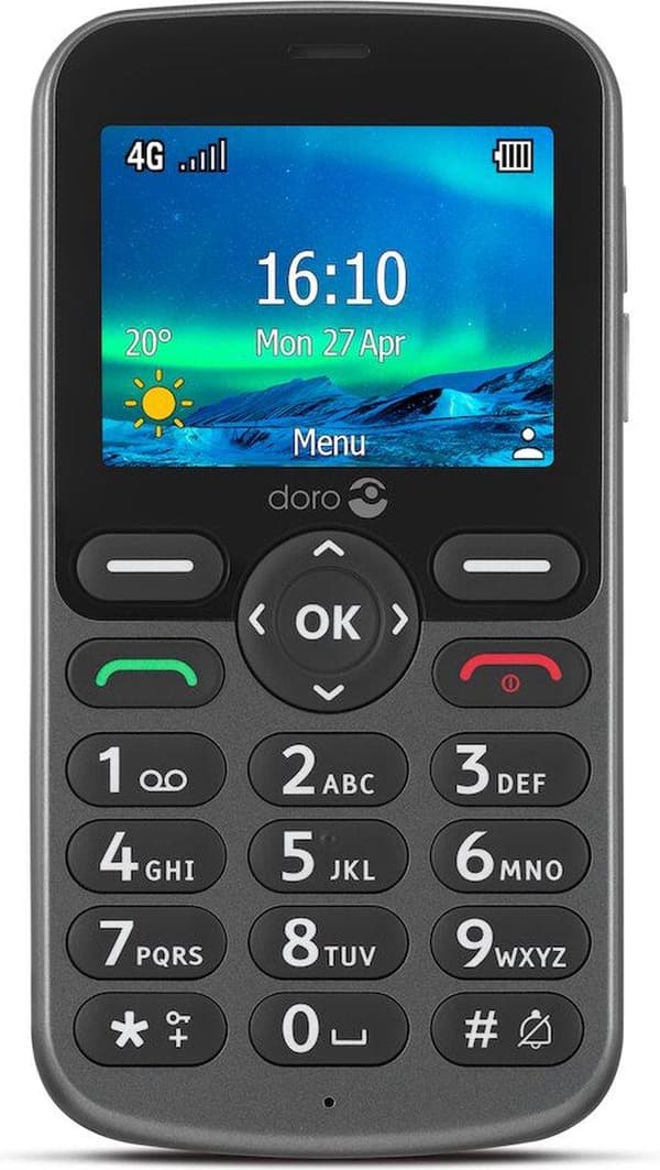 DORO 5860 Eenvoudige Vanhusten Puhelin - Wit