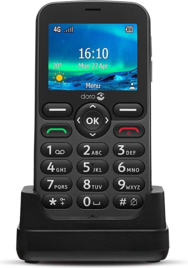 DORO 5860 Eenvoudige Vanhusten Puhelin - Wit