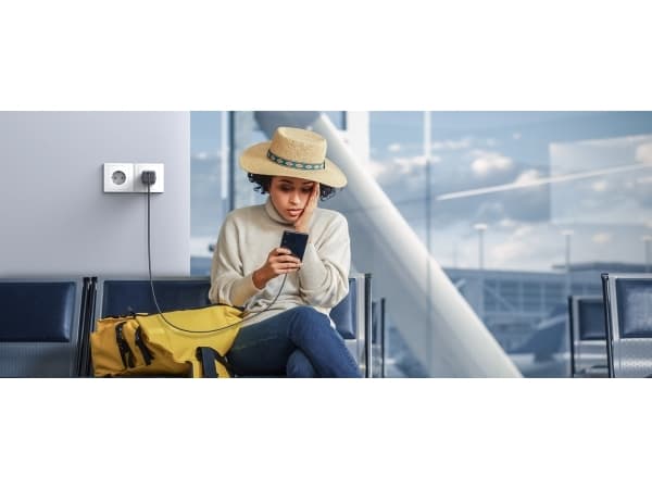 Ugreen Nexode, inomhus, AC, 12 V, 3 A, Svart, Grå