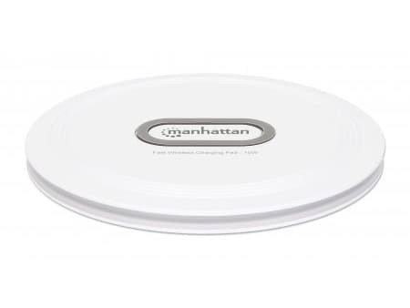 Manhattan 406024, inomhus, USB, Trådlös laddning, 0,8 m, Vit