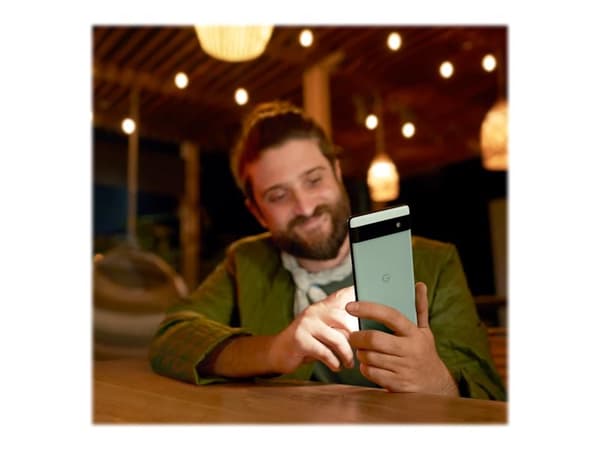 Google Pixel 6a - 5G pekskärmsmobil - dual-SIM - RAM 6 GB / Internal Memory 128 GB - OLED-skärm - 6.134" - 2400 x 1080 pixlar (60 Hz) - 2 bakre kamer