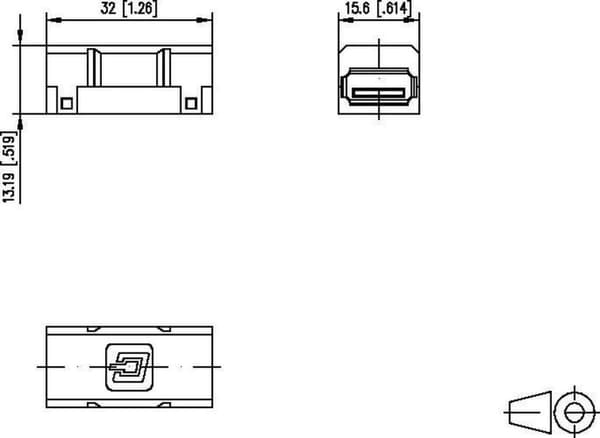 USB 2.0-kontakt Koppling, rak 1401U00812KI Buss A till buss A 1401U00812KI Metz Connect 1 st.