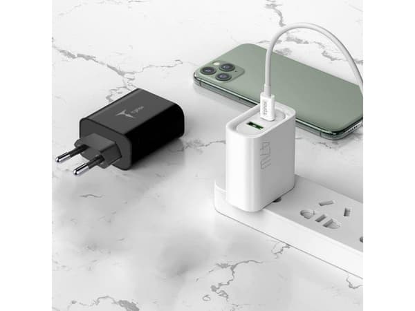 T-Phox laturi T-PHOX STUDY SERIES T-PP07 47W USB/USB-C MUSTA