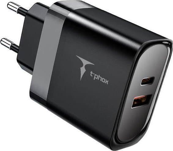 T-Phox laturi T-PHOX STUDY SERIES T-PP07 47W USB/USB-C MUSTA