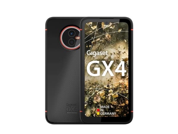 Gigaset GX4 - 4G smarttelefon - dobbelt-SIM - RAM 4 GB / Internminne 64 GB - microSD slot - LCD-display - 6.1" - 1560 x 720 piksler (60 Hz) - 2x bakk