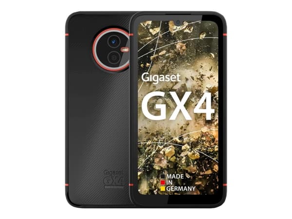 Gigaset GX4 - 4G smarttelefon - dobbelt-SIM - RAM 4 GB / Internminne 64 GB - microSD slot - LCD-display - 6.1" - 1560 x 720 piksler (60 Hz) - 2x bakk