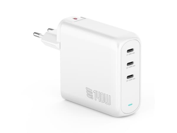 4smarts GaN FlexPro - Strømadapter - 65 watt - 5 A - Apple 2.4A, Fast Charge, Super Charge, Power Delivery 3.1, Apple Fast Charge, QC 4.0+ - 3 utgang