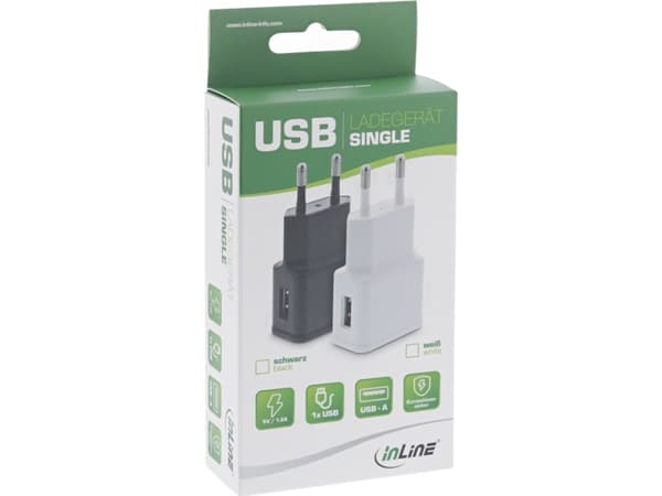 InLine 31504W, Innendørs, AC, 5 V, Hvit