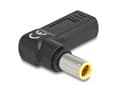 Miniatyrbilde 2 av 5: Delock - Strømadapter - 24 pin USB-C (hunn) til 7,9 x 5,5 mm DC-jakk (hann) - 20 V - 3 A - vinklet - svart