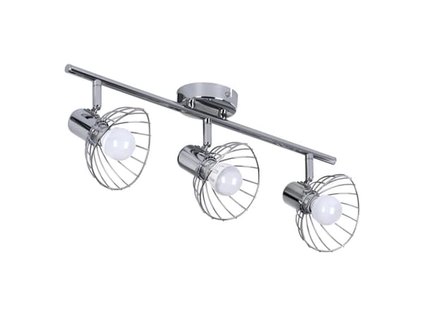 Activejet AJE-GIZEL 3P, Overflatebehandlet, 3 ampuller, E14, IP20, Sølv