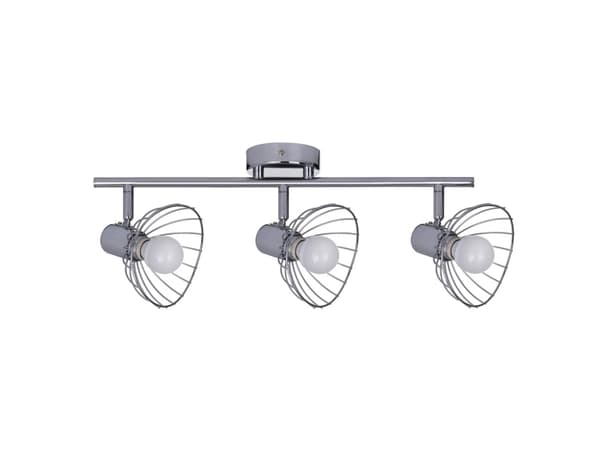 Activejet AJE-GIZEL 3P, Overflatebehandlet, 3 ampuller, E14, IP20, Sølv