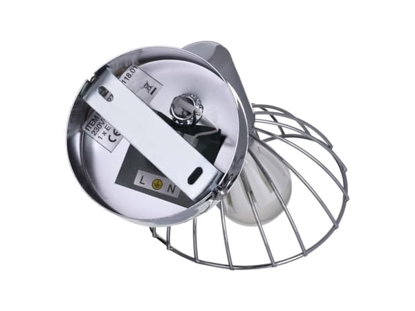 Activejet AJE-GIZEL 1P, Overflatebehandlet, 1 ampuller, E14, IP20, Sølv