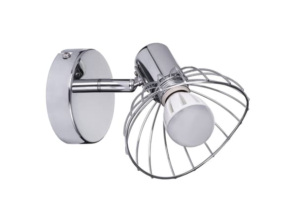 Activejet AJE-GIZEL 1P, Overflatebehandlet, 1 ampuller, E14, IP20, Sølv