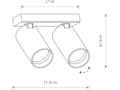 Pikkukuva 2 / 2: Nowodvorski Minimalistinen huoneenvalaisin Mono 7841 sort tube moving hol
