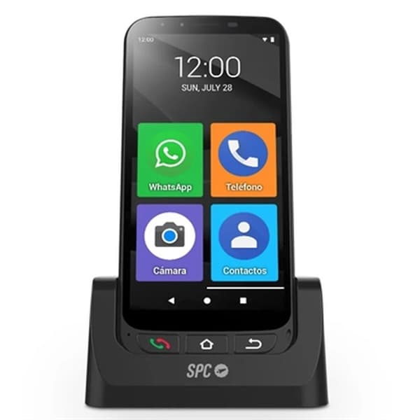 Mobiltelefon til ældre mennesker SPC Zeus 4G Pro 5,5" HD+ 3 GB RAM 32 GB 3 GB RAM MediaTek Helio A22 32 GB Sort