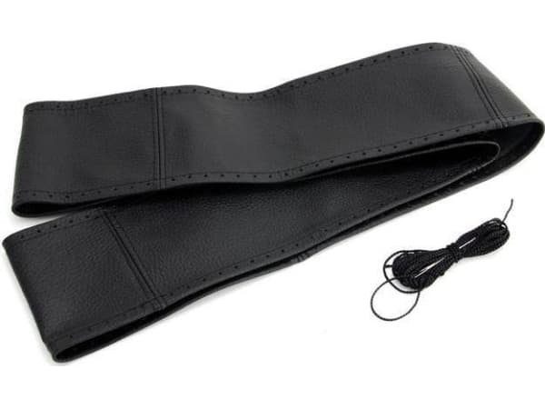 Skinntrekk med snøring til bilratt m 43-45cm amio-01763