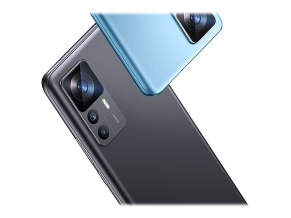 Xiaomi 12T - 5G smarttelefon - dobbelt-SIM - RAM 8 GB / Internminne 128 GB - OLED-display - 6.67" - 2712 x 1220 piksler (120 Hz) - 3x bakkamera 108 M Sort