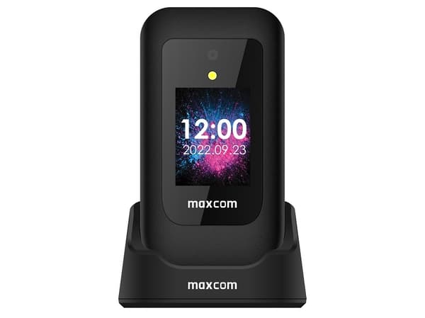 MaxCom Comfort MM827 4G, Flip, 7,11 cm (2.8"), 320 x 240 pixlar, 1400 mAh, Svart