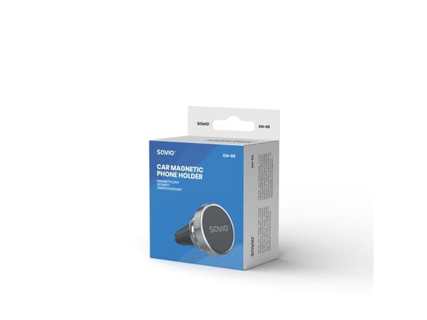 SAVIO CH-03 - Magnetisk fordonshållare för mobiltelefon - silver