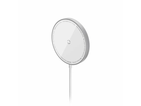 Baseus Simple Mini3 - Trådløs ladepute - magnetisk - 15 watt - Fast Charge - sølv