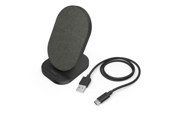 Hama QI-FC15S-Fab, Innendørs, USB, Trådløs lading, 1,5 m, Sort