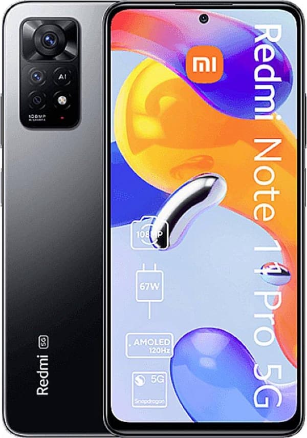 Xiaomi Redmi Note 11 Pro 5G - 6GB RAM - 128GB ROM - Grå