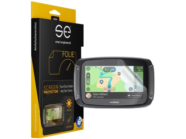 Smart Engineered SE-DCP-2-0102-0009-1-M, Skjermbeskytter, TomTom, Rider 4er/5er, Gjennomsiktig, Matt skjermbeskytter, Termoplastisk polyuretan (TPU)