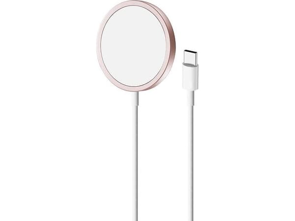PURO CUSBCMAG1ROSE, Sisätila, USB, Langaton lataaminen, 1 m, Ruusu