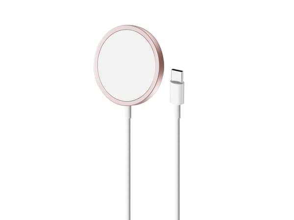 PURO CUSBCMAG1ROSE, Innendørs, USB, Trådløs lading, 1 m, Rosa Rosa