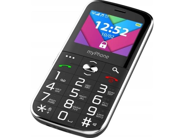 myPhone Halo C, Bar/Sperre, Dobbel SIM, 5,59 cm (2.2"), 0,3 MP, 1900 mAh, Sort