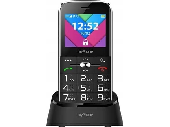 myPhone Halo C, Bar/Sperre, Dobbel SIM, 5,59 cm (2.2"), 0,3 MP, 1900 mAh, Sort Sort