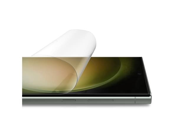 Spigen Neo Flex, Samsung, Galaxy S23 Ultra, Fallsikker, Støvresistent, Ripebestandig, Gjennomsiktig, 2 stykker