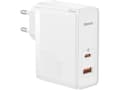 Pikkukuva 2 / 2: Baseus GaN5 Pro verkkolaturi, USB-C + USB, 100W + kaapeli (valkoinen)