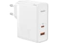 Pikkukuva 1 / 2: Baseus GaN5 Pro verkkolaturi, USB-C + USB, 100W + kaapeli (valkoinen)