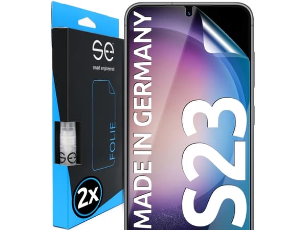 Smart Engineered SE0-F0101-0386-23-M, Samsung, Galaxy S23, Smutsavvisande, Reptålig, Vattentålig, Transparent, 2 styck