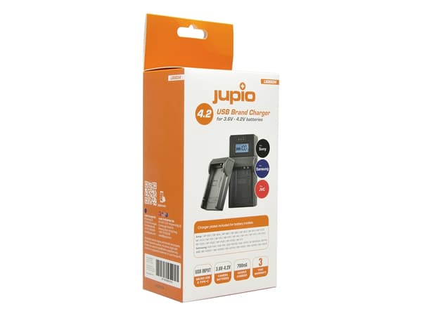 Jupio USB charger, JVC / Samsung / Sony 3.6V-4.2V