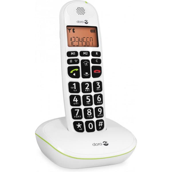 Doro PhoneEasy 100W trådlös DECT-telefon, vit