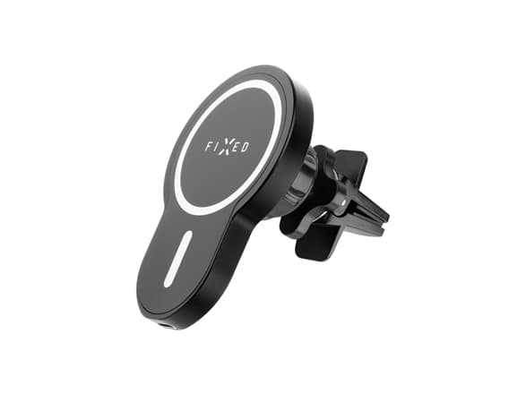 FIXED MagClick - Trådløs ladeholder for bil - with MagSafe support - 15 watt - 2.4 A - QC - svart