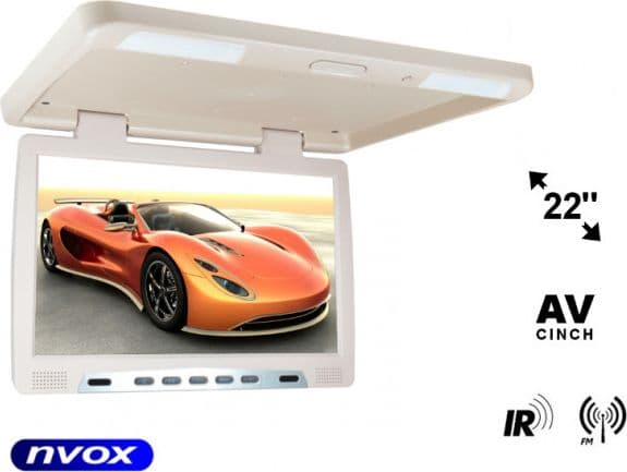 Nvox kattoon asennettava näyttö lcd 22 tuuman led ir fm vga