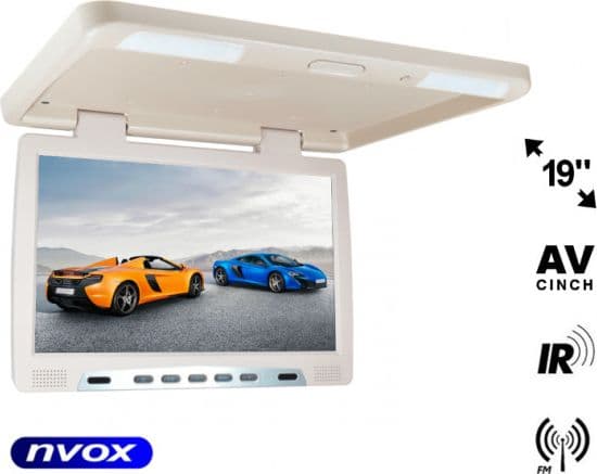 Nvox LCD-kattoon asennettava 19-tuumainen LED FM FM IR VGA... (NVOX RF1980 BE)