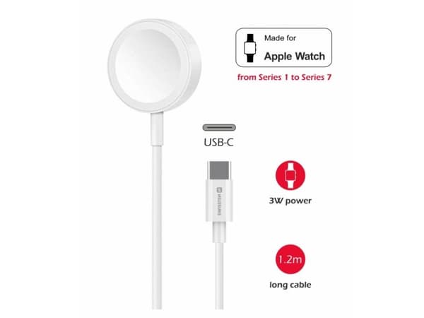Swissten 22055512, inomhus, USB, 1,2 m, Vit