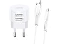 Pikkukuva 2 / 2: T20 2xUSB 2.1A microUSB-verkkolaturi 2xUSB 2.1A