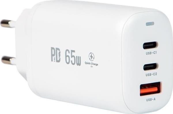 Laturin pistoke USB+USB-Cx2 65W